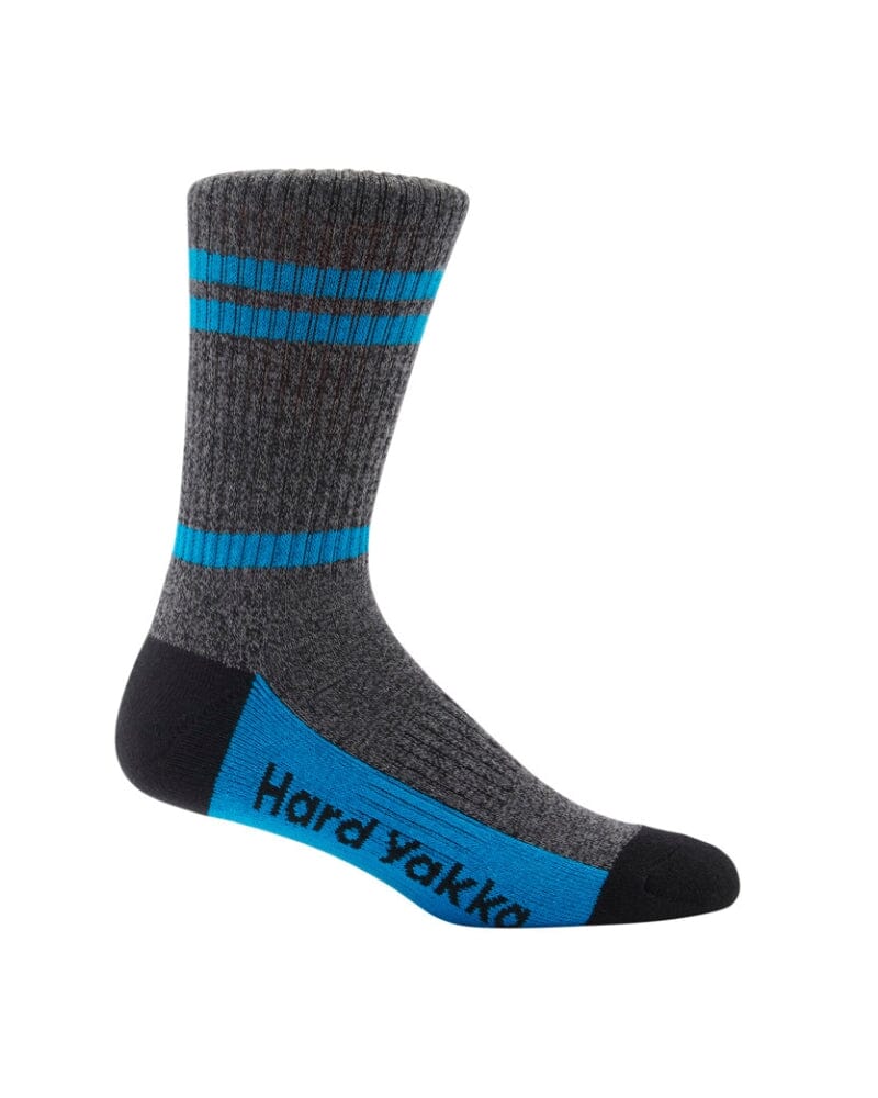 Womens 3pk Crew Socks - Blue/Black Marle - Image 2