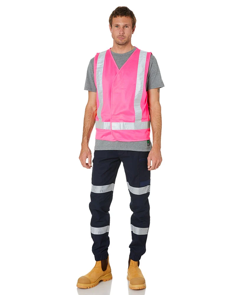 Hi Vis Night Safety Vest - Pink - Image 2