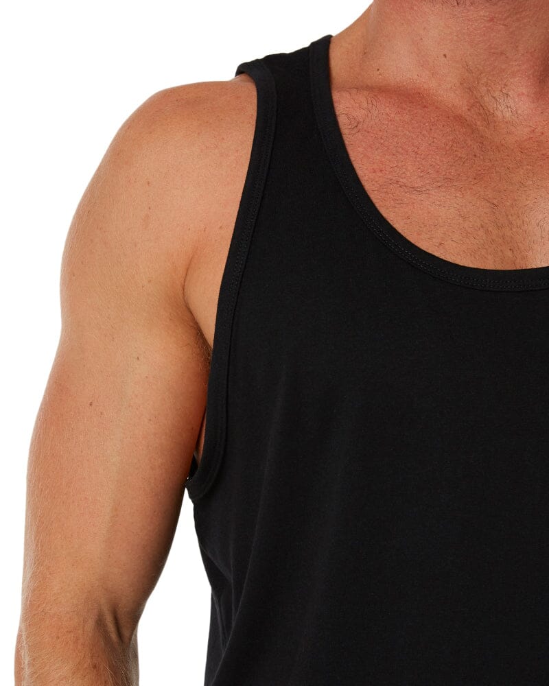 Classic Fit Singlet - Black - Image 5