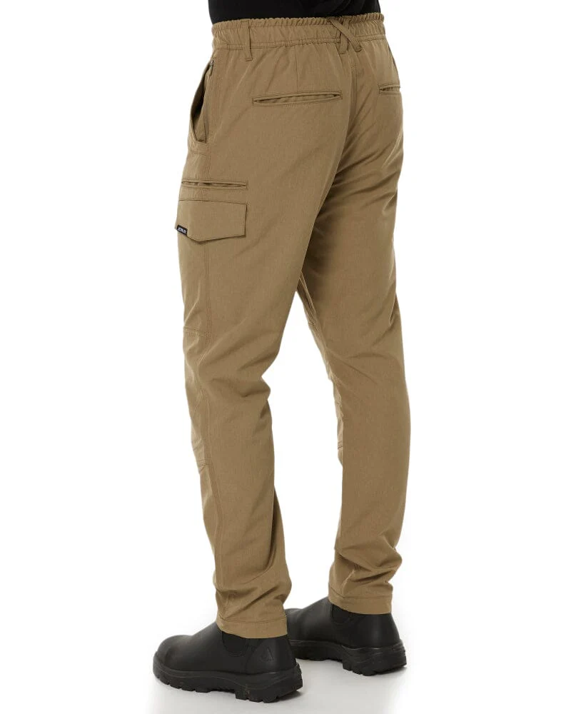Jet-Lite Hybrid Elastic Waist Work Pants - Khaki - Image 4