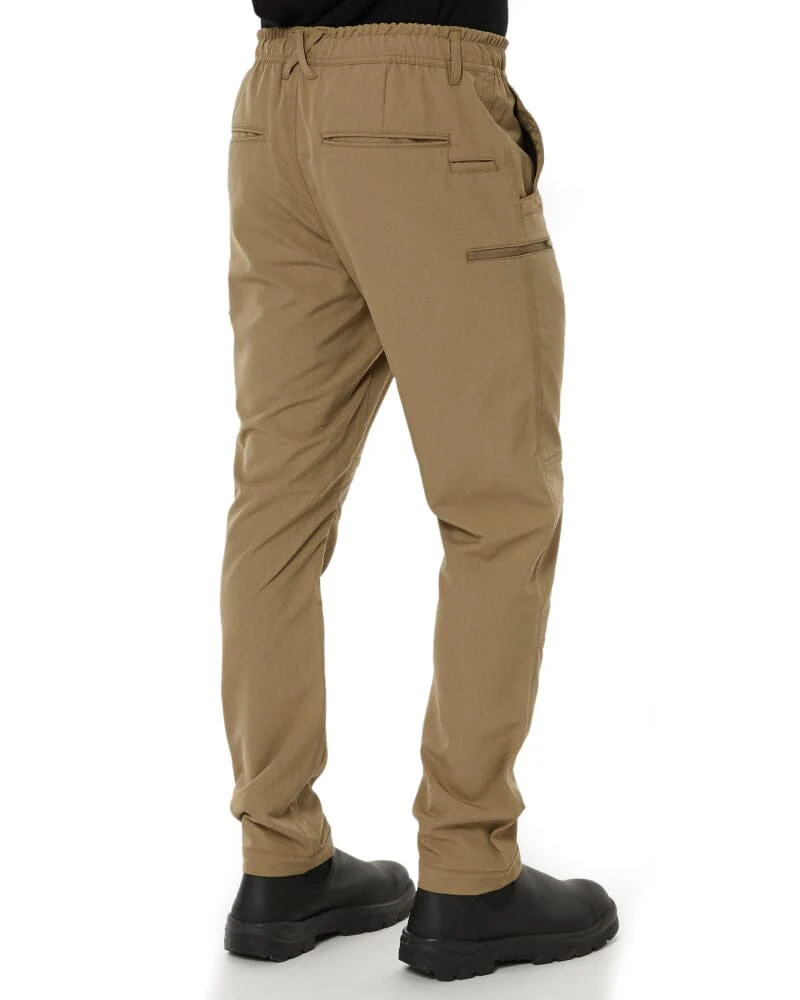 Jet-Lite Hybrid Elastic Waist Work Pants - Khaki - Image 5
