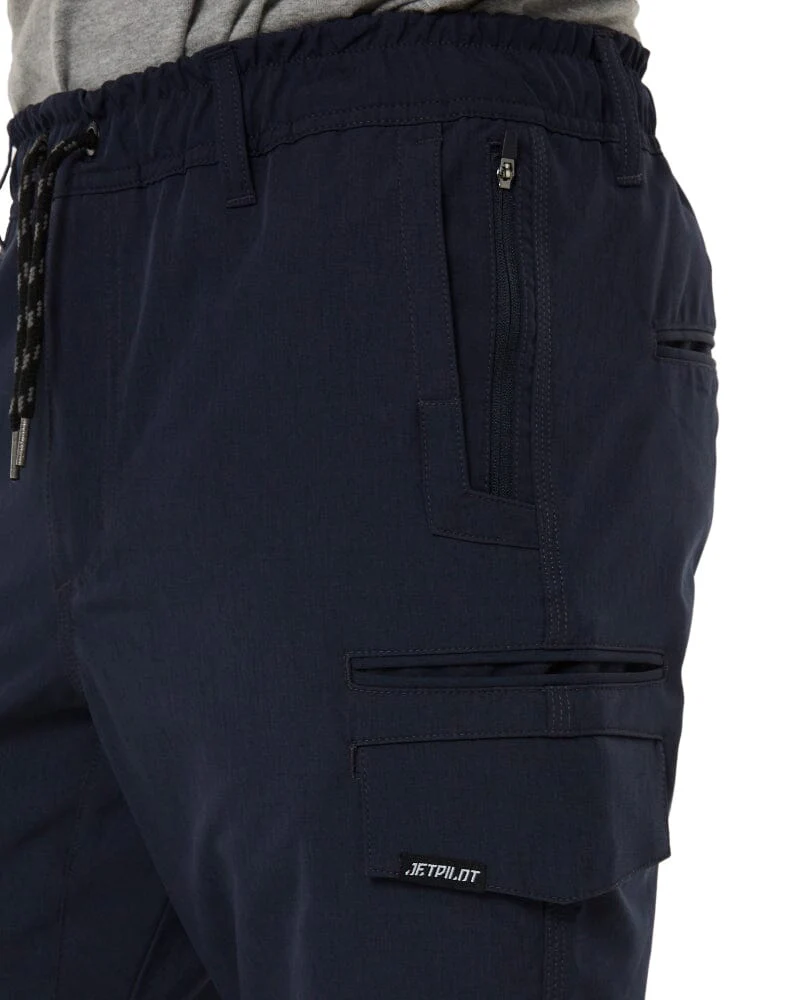 Jet-Lite Hybrid Elastic Waist Work Pants - Navy - Image 7