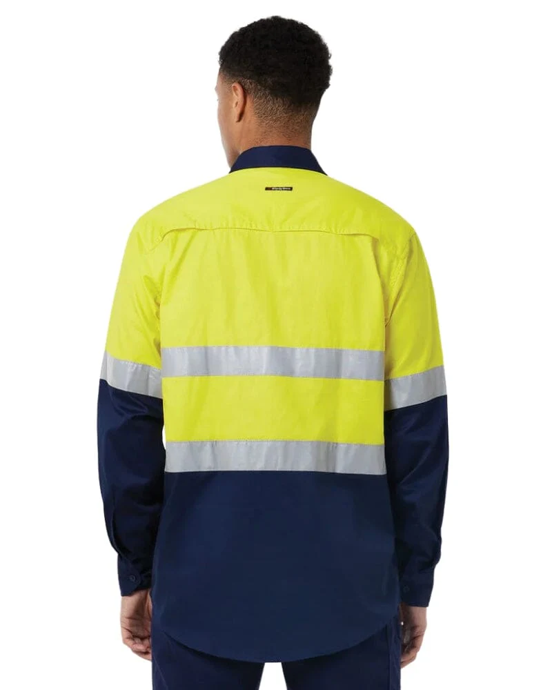 Vented Drill Shirt Taped - Yellow/Navy - Image 3