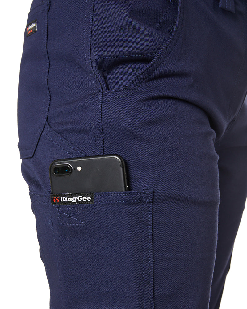 Ladies Basic Stretch Pants - Navy - Image 6
