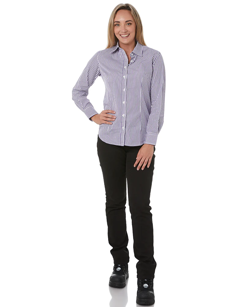 Ladies Cotton Stretch Jeans - Black - Image 2