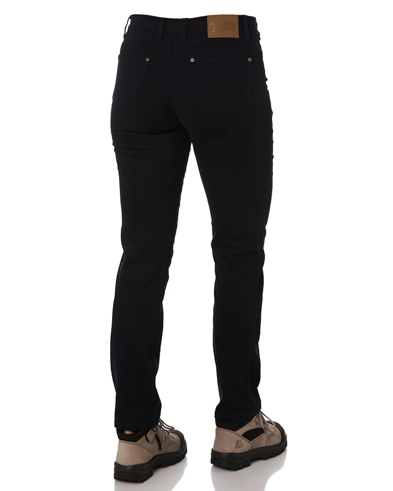 Ladies Cotton Stretch Jeans - Ink - Image 5