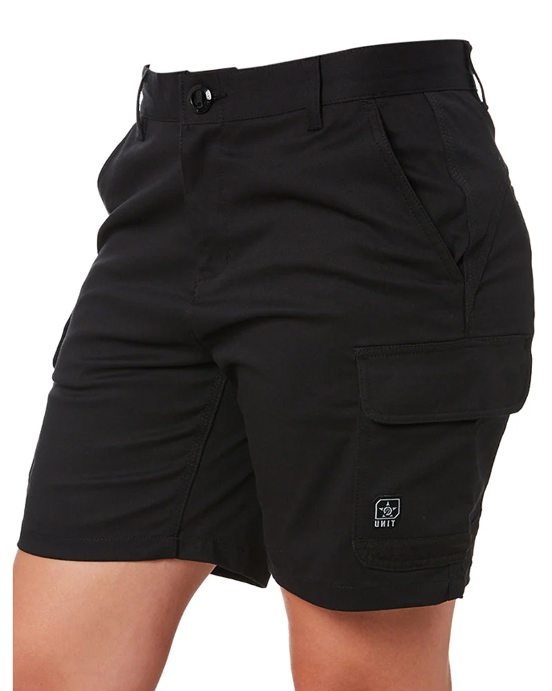 Ladies Staple Cargo Shorts - Black - Image 3