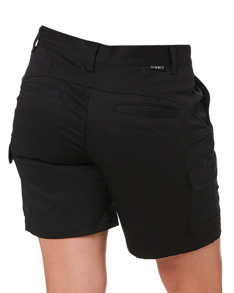 Ladies Staple Cargo Shorts - Black - Image 5