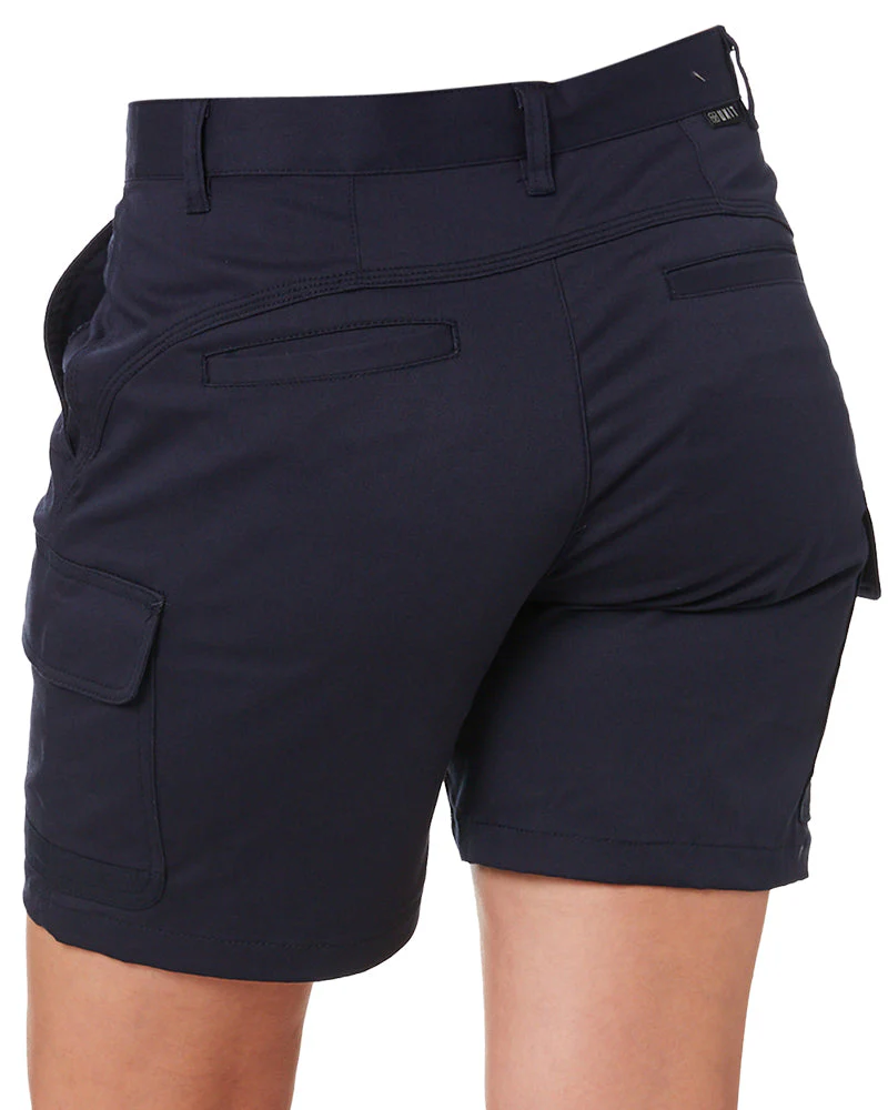 Ladies Staple Cargo Shorts - Navy - Image 4