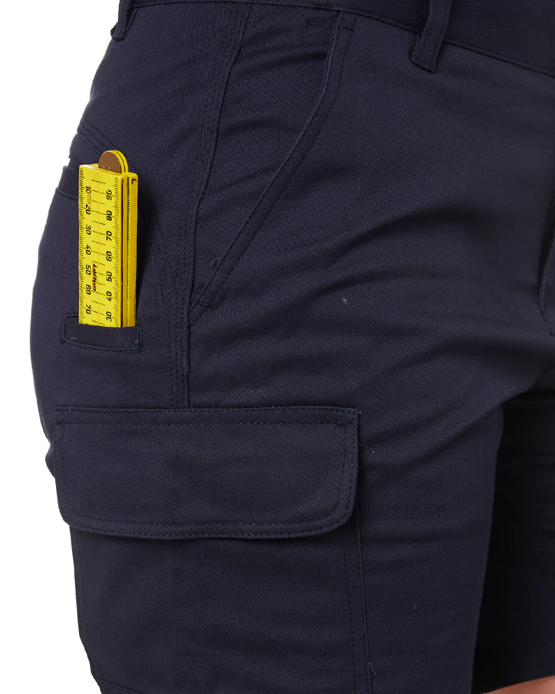 Ladies Staple Cargo Shorts - Navy - Image 6