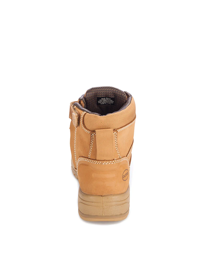 Ladies Zip Side Ankle Boot - Wheat - Image 3