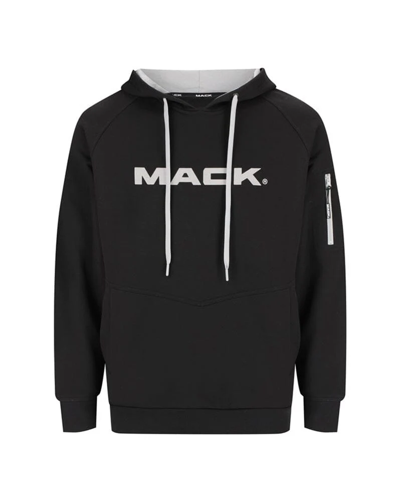 Pullover Raglan Sleeve Hoodie - Black