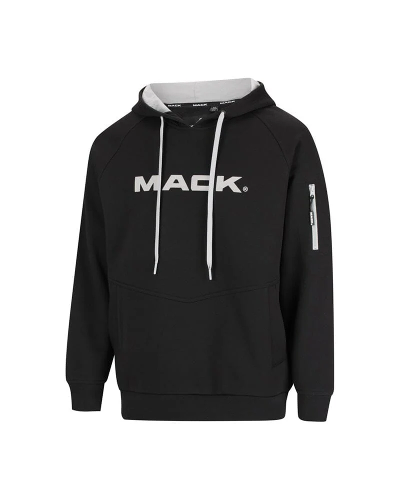 Pullover Raglan Sleeve Hoodie - Black - Image 2