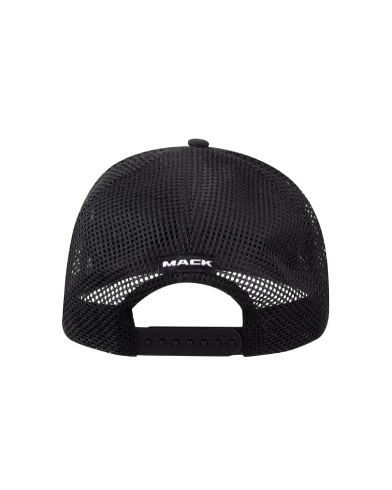 Tonal Flat Brim Dart Trucker Hat - Black - Image 3