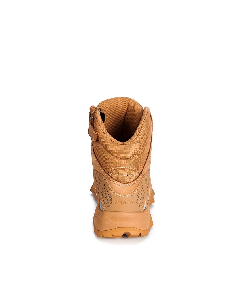 Octane Lace Up Safety Boot with Zip - Honey - Image 3
