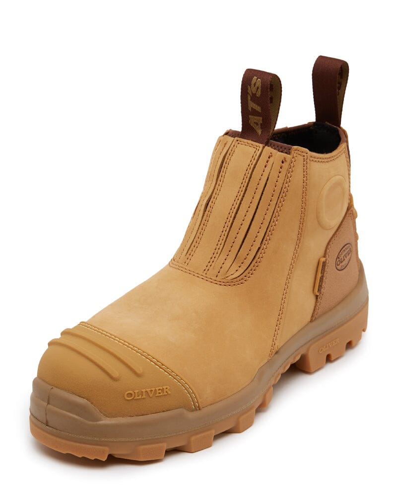 AT 54-522 Elastic Sided Safety Boot - Wheat