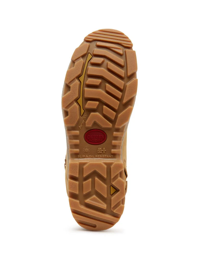 AT 54-533Z Zip Side Safety Boot - Wheat - Image 6