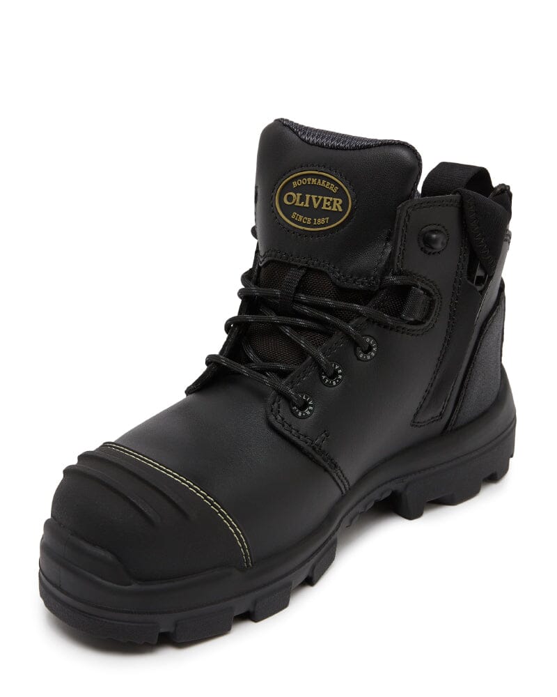 AT 54-540Z Zip Side Safety Boot - Black