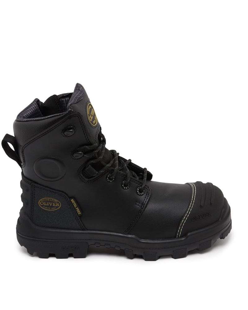 AT 54-545z Zip Side Safety Boot - Black - Image 4