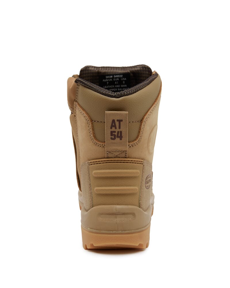 AT 54-552Z Zip Side Safety Boot - Stone - Image 3