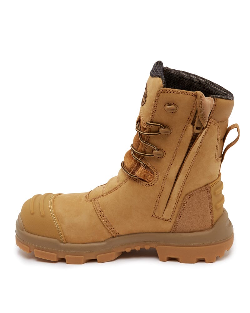 AT 54-585Z Hi Leg Zip Side Safety Boot - Wheat - Image 2