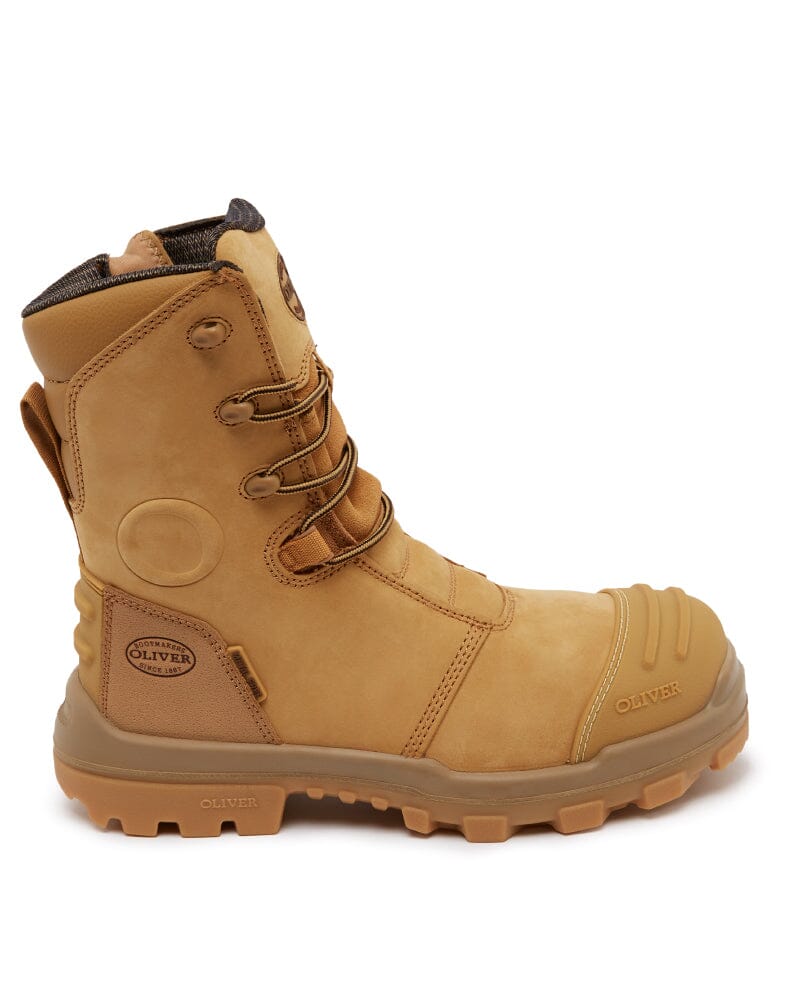 AT 54-585Z Hi Leg Zip Side Safety Boot - Wheat - Image 4