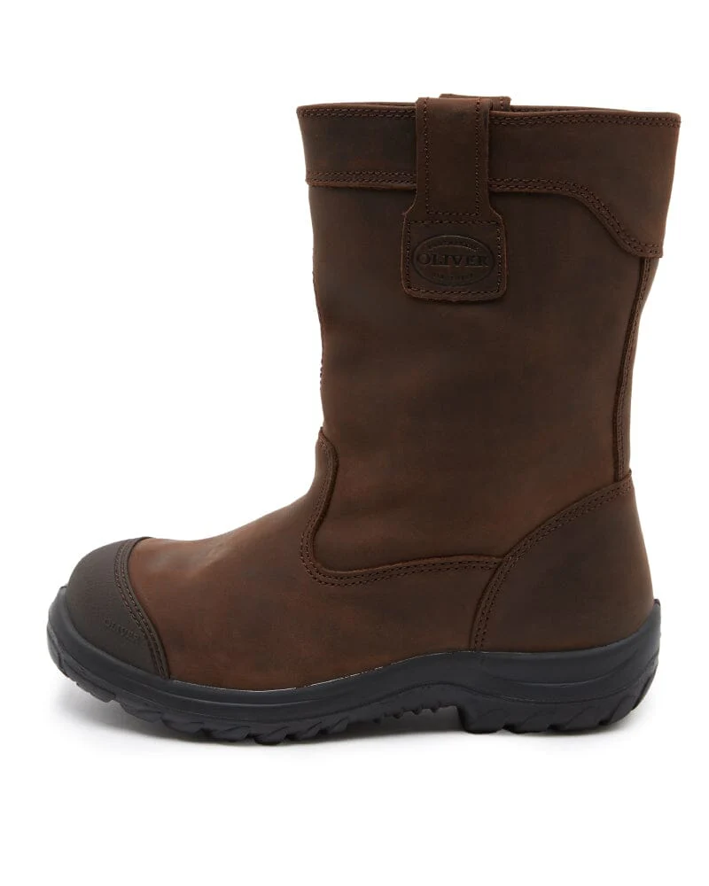 Pull On Riggers Boot - Brown - Image 2