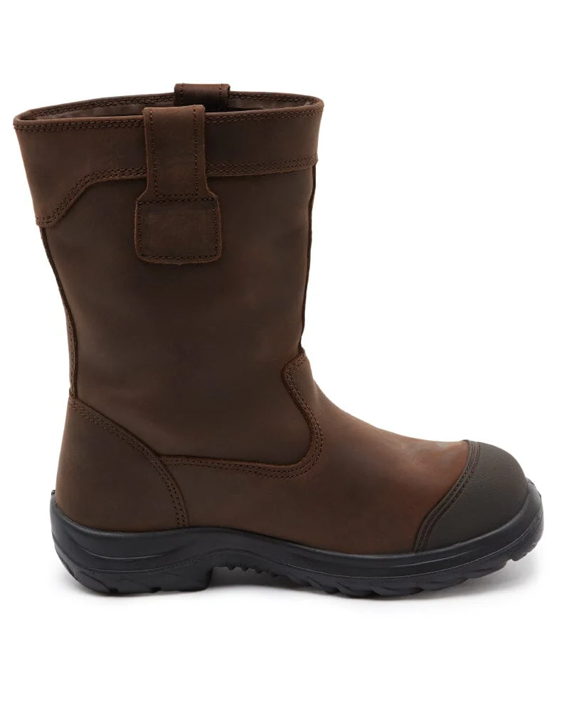 Pull On Riggers Boot - Brown - Image 4