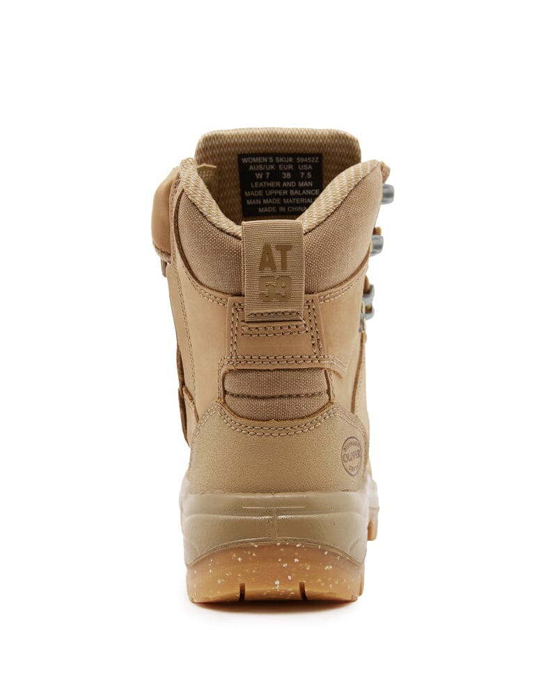 Womens AT 59-452Z Zip Side Boot - Stone - Image 3