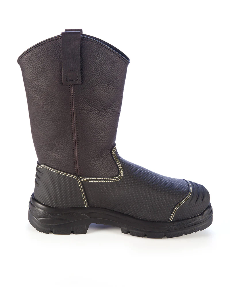 Pull On Waterproof Riggers Boot - Brown - Image 4