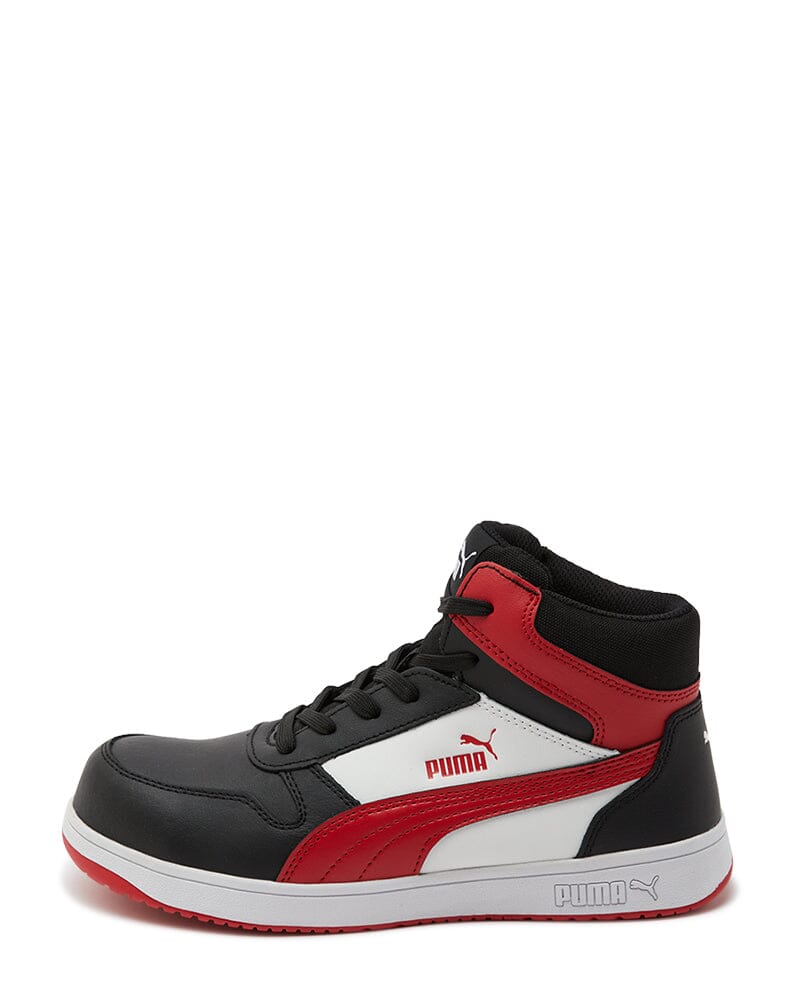 Frontcourt Mid Heritage Safety Shoe - Black/Red - Image 2
