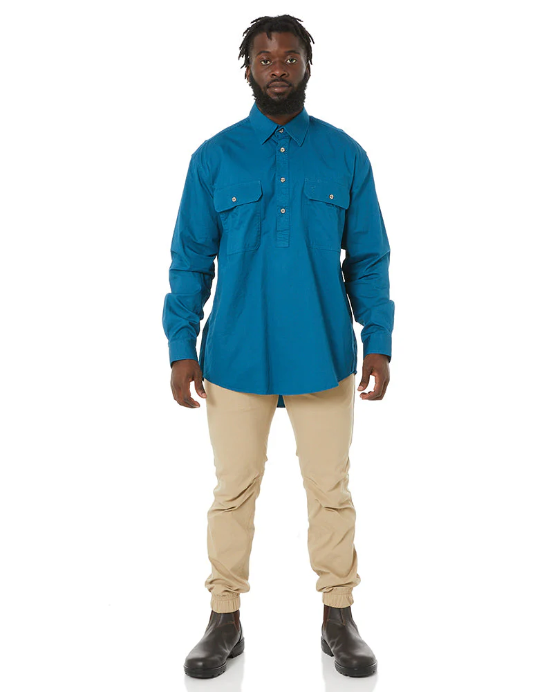 Closed Front Cotton Twill Shirt LS - Diesel - Image 2
