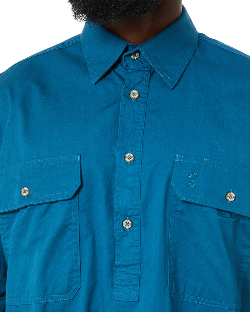 Closed Front Cotton Twill Shirt LS - Diesel - Image 5