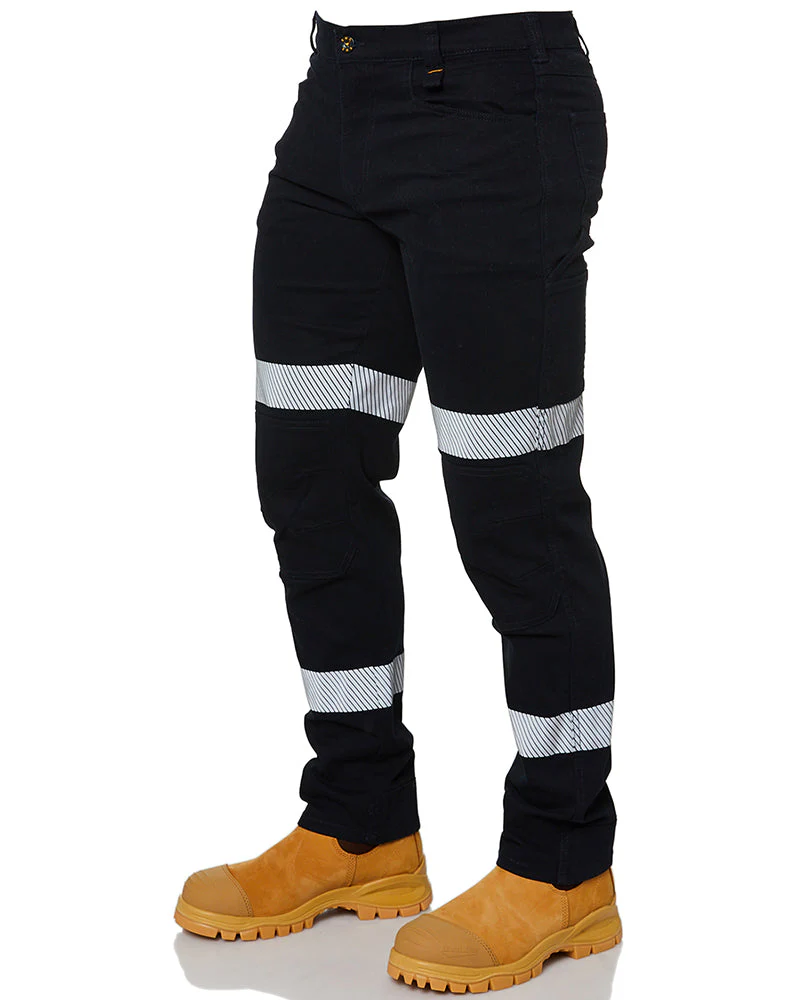 RMX Flexible Fit Utility Trousers with Tape - Navy - Image 3