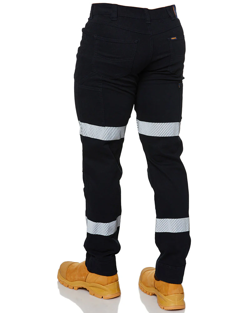 RMX Flexible Fit Utility Trousers with Tape - Navy - Image 4