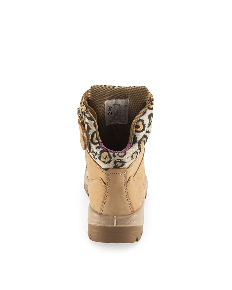 Ladies Southern Cross Lace Up Ankle Boot with Zip - Jungle - Image 3