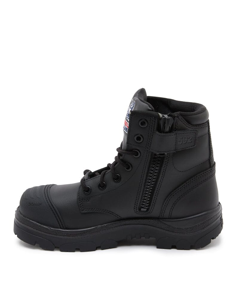 Argyle Zip Scuff Cap Composite Safety Boot - Black - Image 2