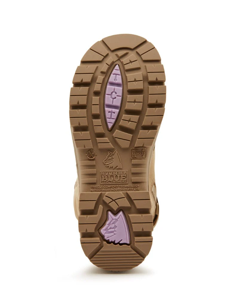 Ladies Argyle Scuff Cap Composite Safety Boot - Sand - Image 6