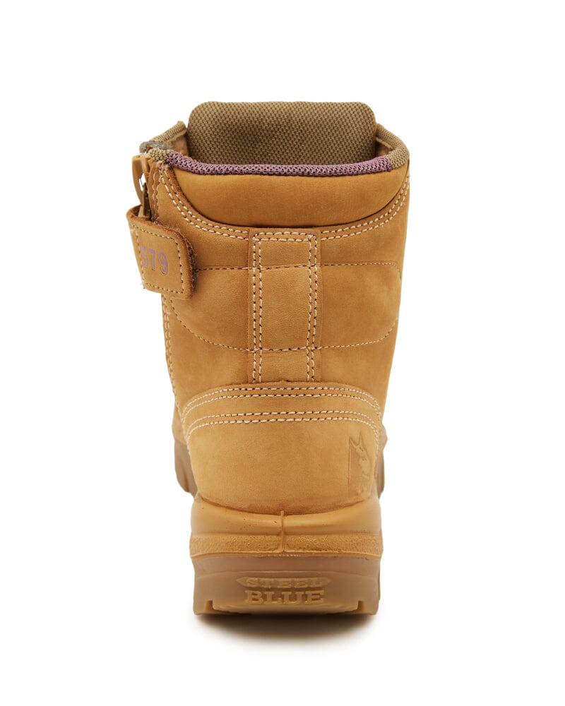 Ladies Argyle Scuff Cap Composite Safety Boot - Wheat - Image 3