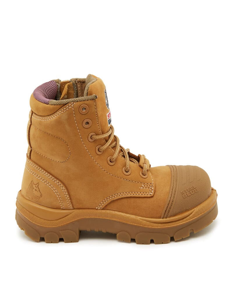 Ladies Argyle Scuff Cap Composite Safety Boot - Wheat - Image 4