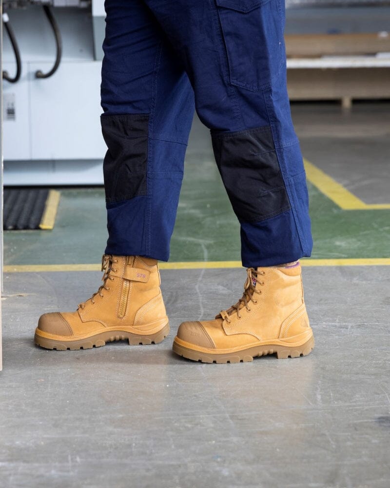 Ladies Argyle Scuff Cap Composite Safety Boot - Wheat - Image 7