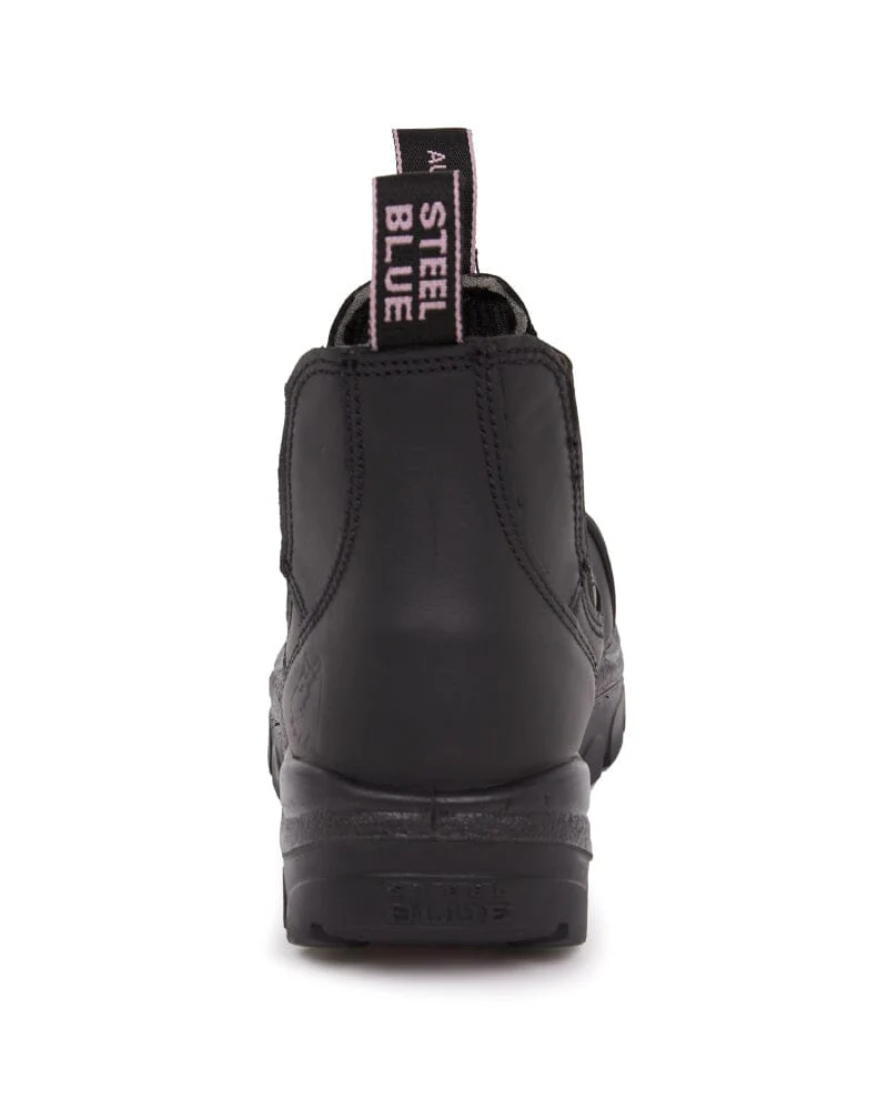 Ladies Hobart Scuff Safety Boot - Black - Image 3