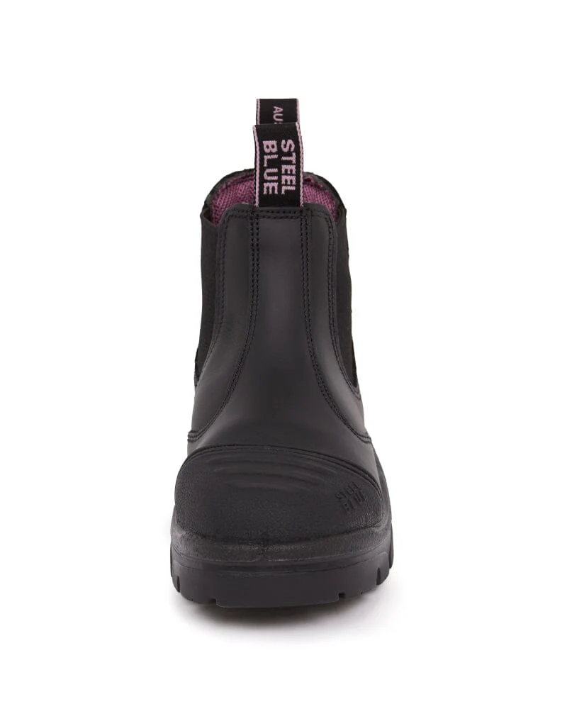 Ladies Hobart Scuff Safety Boot - Black - Image 5