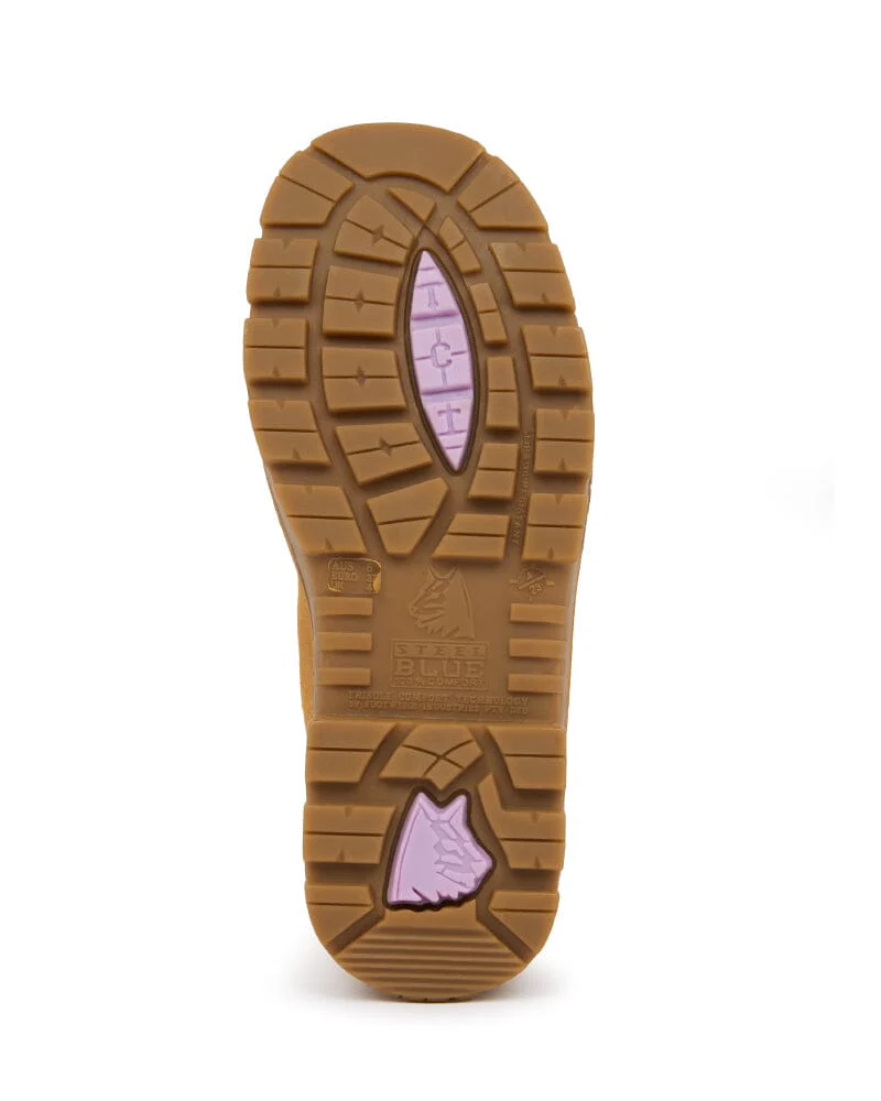 Ladies Hobart Scuff Safety Boot - Wheat - Image 6
