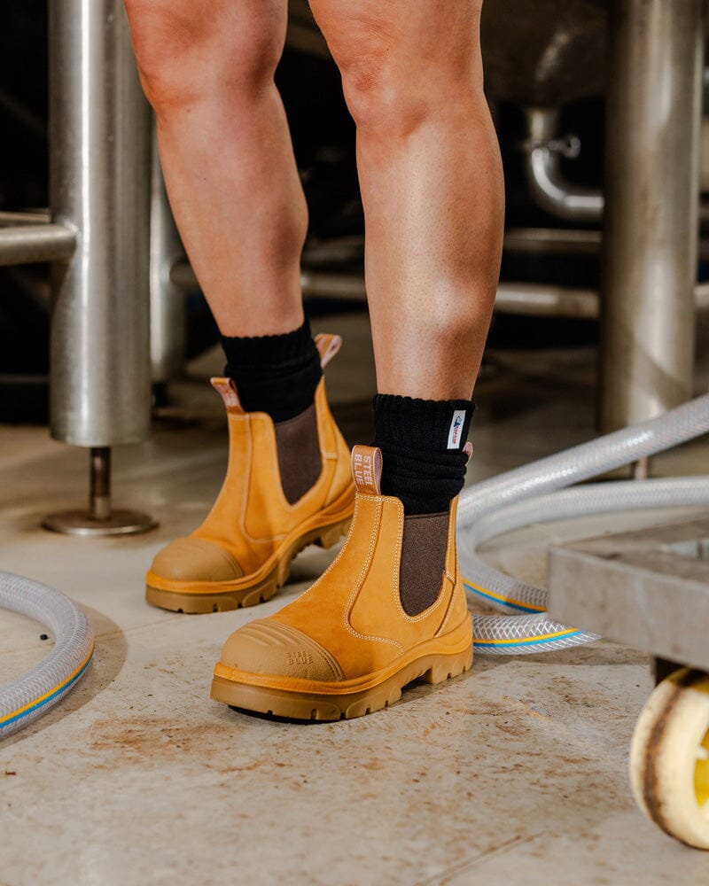 Ladies Hobart Scuff Safety Boot - Wheat - Image 7