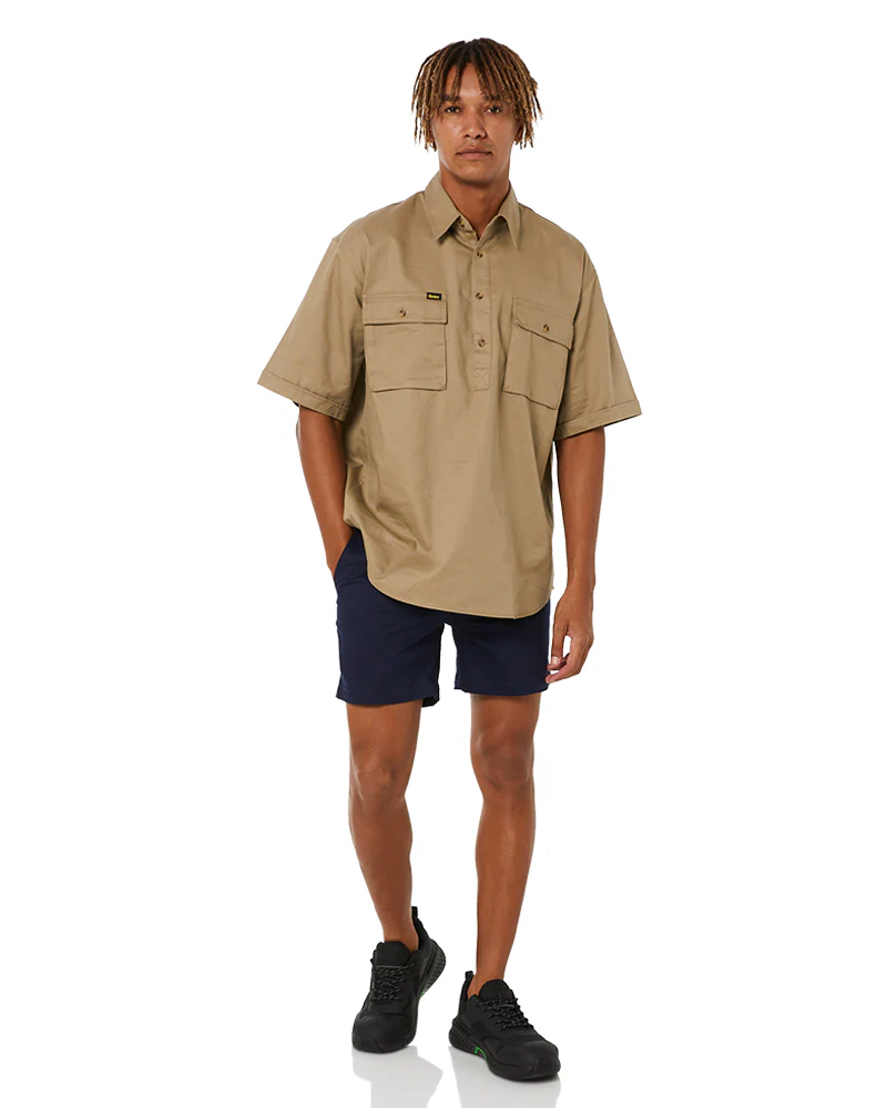 Stretch Cotton Short Short - Navy - Image 2