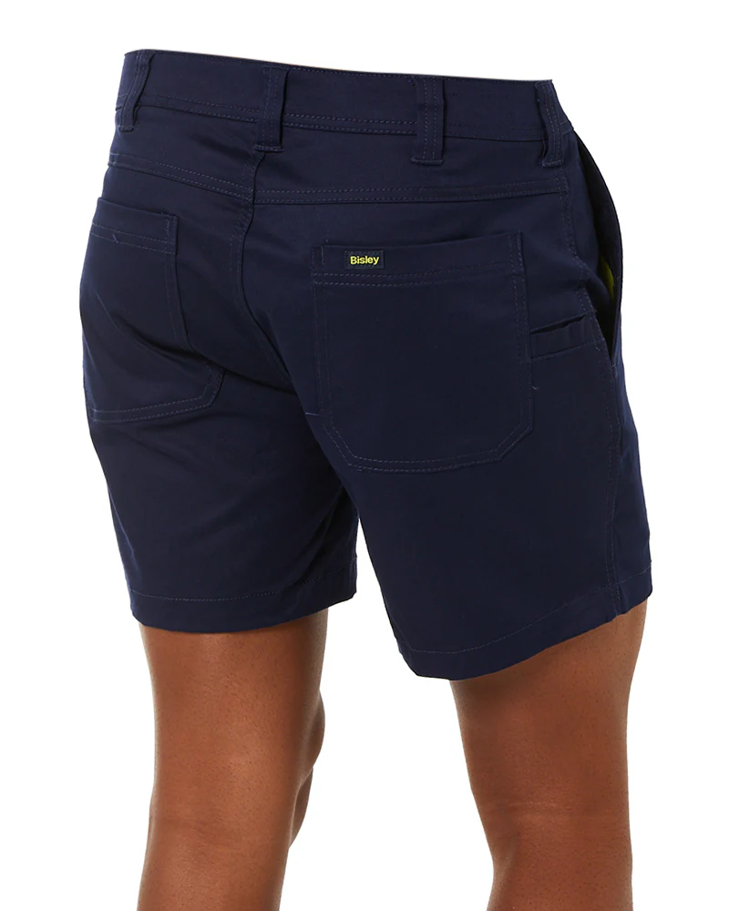 Stretch Cotton Short Short - Navy - Image 5