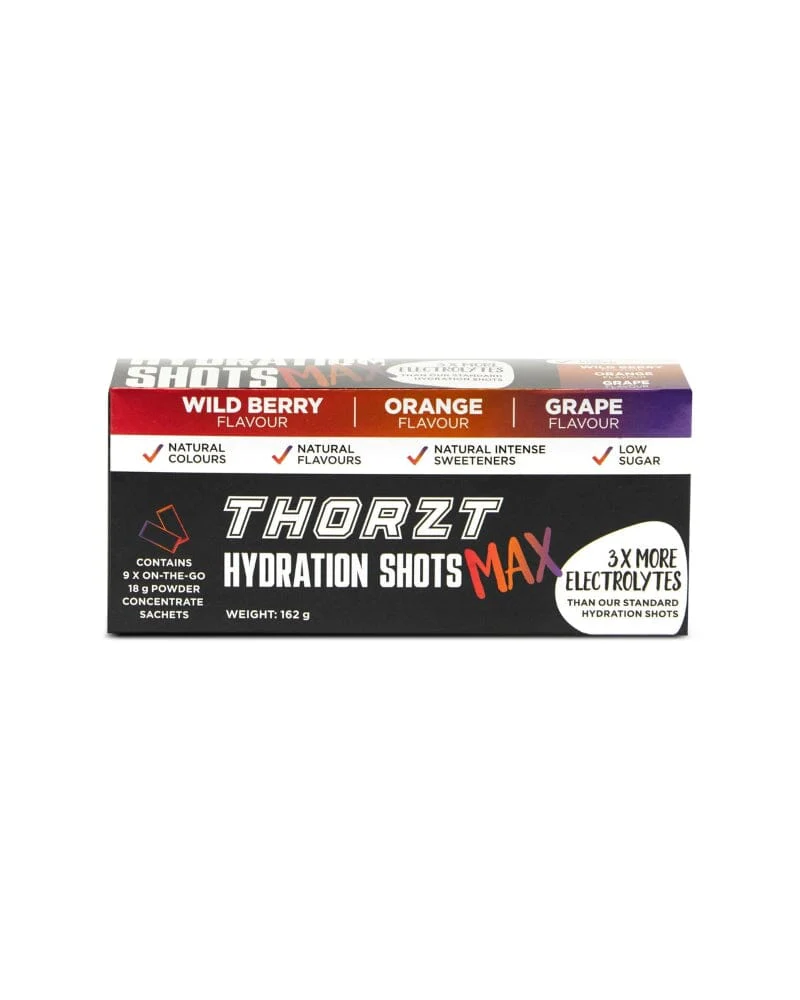 High Electrolyte Low Sugar Hydration Shot Max Powders - Mixed