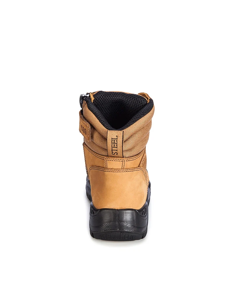 Torquay Lace Up Ankle Boot with Zip - Wheat - Image 3