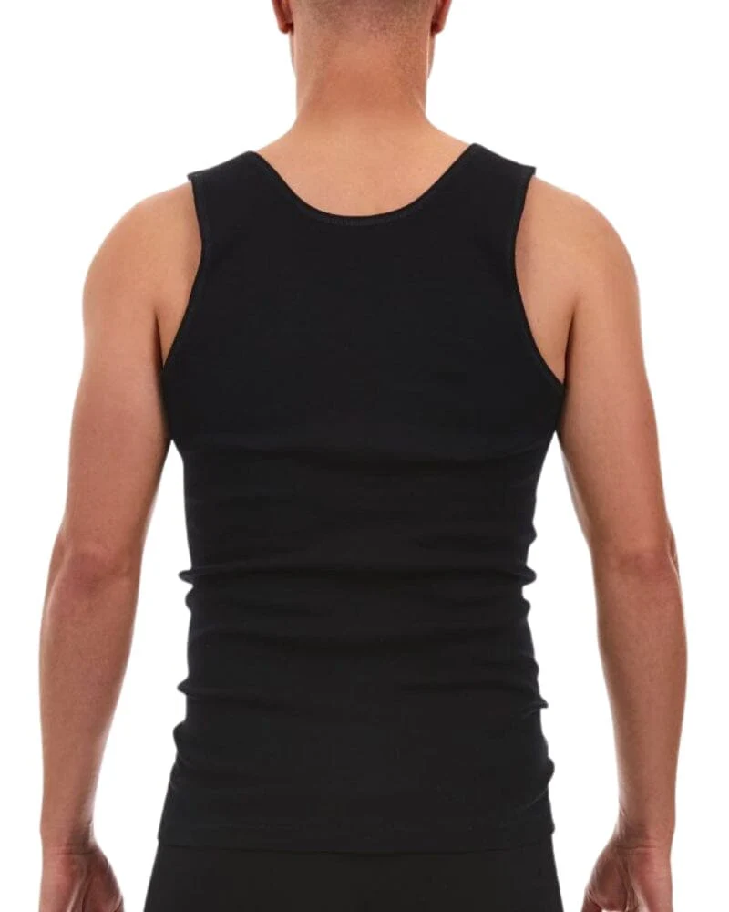 Big Fella Cotton Singlet - Black - Image 2